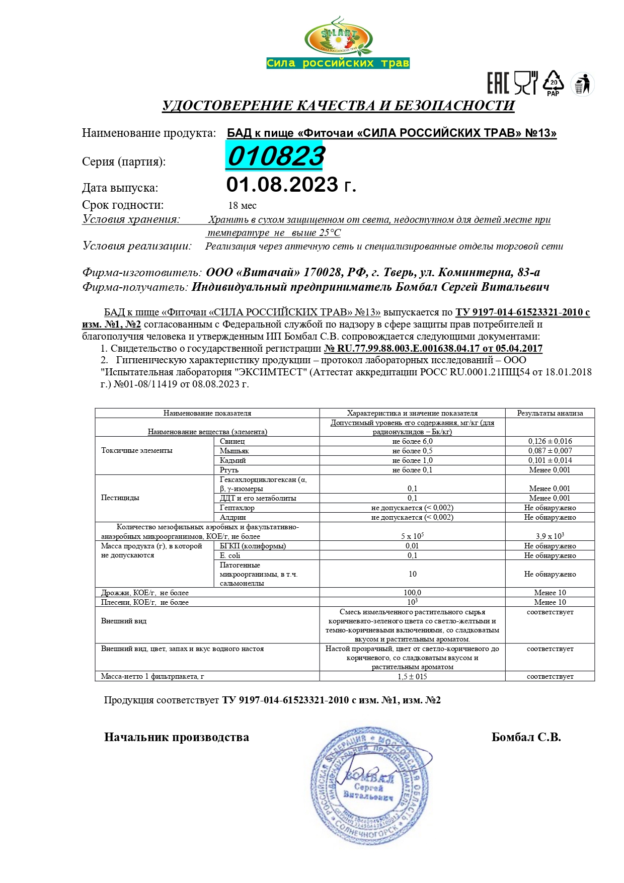 Паспорт №082023